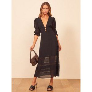 Reformation Ginny Dress Black